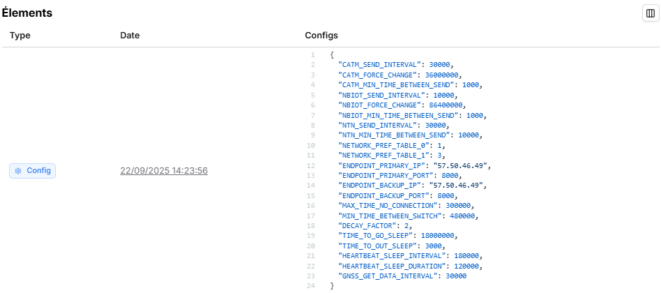 Vérification balise chargée
