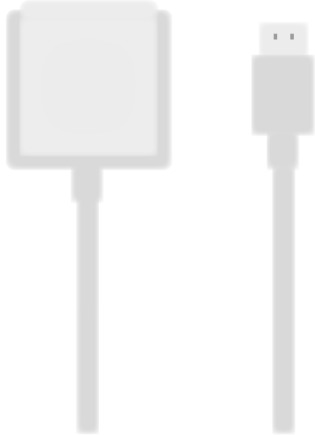 Câble de programmation blanc